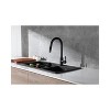 Elegant Lighting Luca Single Handle Pull Down Sprayer Kitchen Faucet with touch sensor in Matte Black - 4 of 4