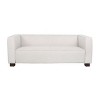 DOMETOUR 75 Inch Modern Loveseat for Living Room Bedroom, Mid Century Fabric Upholstered Couch Rectangular Armrest Sofa - 2 of 4