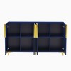 Sideboard Buffet Cabinet, Modern Accent Cabinet With 4 Door And Removable Shelves, Credenza Entryway Cabinet With Storage For Living Room - 3 of 4