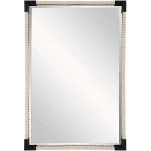 Uttermost Marina White Rope and Black 23 3/4" x 35 1/2" Wall Mirror - 1 of 1