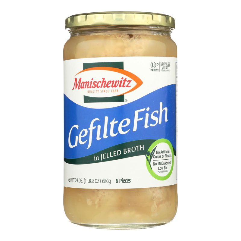 Manischewitz Original Gefilte Fish in Jelled Broth - Case of 12/24 oz, 2 of 8