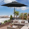 CAVINAS 7.5 FT Heavy Duty Umbrella with Base, Aluminum Shade for Outdoor Patio Table Umbrella for Balcony and Garden - 2 of 4
