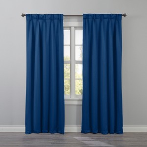 BrylaneHome BH Studio Room-Darkening Pinch Pleat Panel - 1 of 4