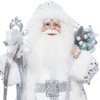 Season's Designs 18" Silver And White Santa With Staff - 4 of 4