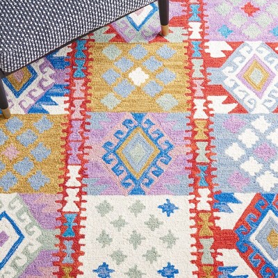 Aspen Red and Ivory Hand Tufted Wool Area Rug
