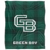 University Of Wisconsingreen Bay Campus Plaid Spirit Silky Touch Super Soft Throw Blanket 50x60 - 2 of 4