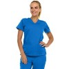 Medichic Women's Medical Scrubs Set- V-Neck with Flare Pant - 3 of 4