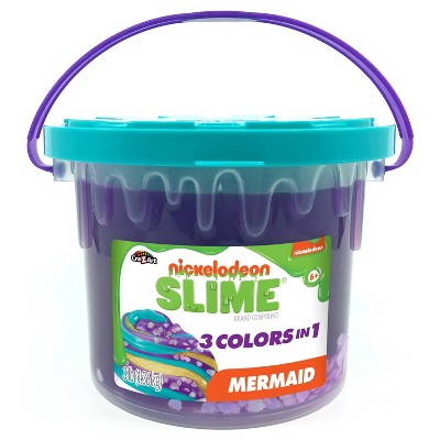 Nickelodeon Mermaid Slime 3lb Tri-Color Bucket