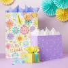 XLarge 'Hello Beautiful' Happy Floral Baby Shower Gift Bag - Spritz™ - image 2 of 3