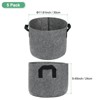 Unique Bargains Thickened Fabric Durable Handles Multipurpose Good Drainage Plant Grow Bags 5 Pcs - 3 of 4