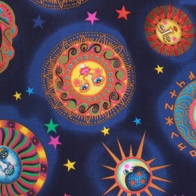 stretch fabric blue - celestial
