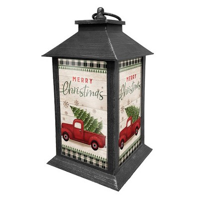 Briarwood Lane Lantern 13.5" x 5.5" x 5.5" Merry Christmas Pickup For Christmas Lantern