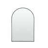 HomeRoots 39" Black Arch Metal Framed Bathroom Vanity Mirror - 4 of 4