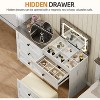 Vlsrka 3-in-1 Vanity Desk with LED Flip Top Mirror and Hidden Storage - 3 of 3