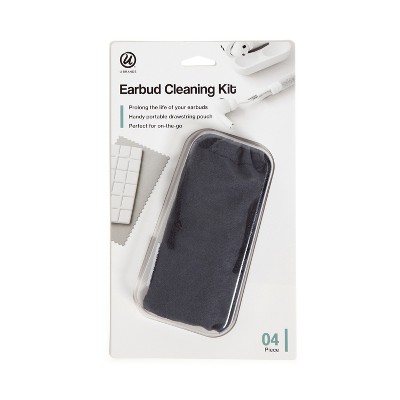 U Brands 4pc Earbud Cleaning Kit Slate