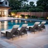 POCASSY Outdoor Chaise Lounge Chair Patio Recliner with Cushion, Adjustable Backrest Outdoor Recliner with All Weather Wicker and Olefin Cushion Cover - 3 of 4