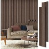 Wood Slat Wall Panel - 2 PCS Slat Wall Paneling, Natural Wood Veneer Sound Dampening Wall Panels - Wood Panels for Wall 12.6" W x 94.5" L - 2 of 4