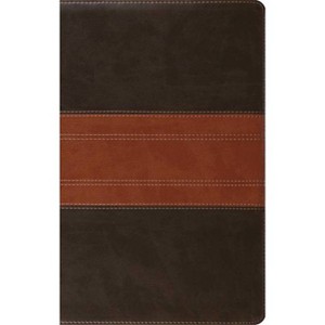 ESV Large Print Personal Size Bible (Trutone, Forest/Tan, Trail Design) - (Leather Bound) - 1 of 1
