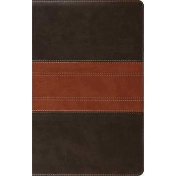 ESV Large Print Personal Size Bible (Trutone, Forest/Tan, Trail Design) - (Leather Bound)