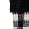 Northlight 21" Black and Ivory Plaid with Dots and Faux Fur Cuff Christmas Stocking - 3 of 3