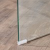 GDFStudio Bingham Modern Tempered Glass Coffee Table, Clear - 4 of 4