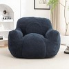 Foam Filled Teddy Bean Bag Chair,Oversized Bean Bag Sofa with Armrests for Adults Bedroom Living Room,Plush Lounge Bean Bag Couch-Coolbibila - 3 of 4
