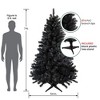 Northlight Full Colorado Spruce Artificial Halloween Tree - 7' - Black - Unlit - image 2 of 4