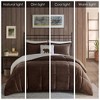 Sapphtopaz 4 Pcs Printed Plush to Cozy Berber Reverse Comforter Set, Bedding Set Quilt Set, End to End Box Quilting, Machine Washable - 2 of 4