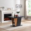 NicBex Modern Geometric Extendable Dining Table with Sturdy Base,Modern Rectangular Home Kitchen Table,Dining Room Furniture - 3 of 4