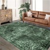 Fulvari Washable Rugs for Living Room Area Rug Soft Living Room Rug Carpet-Rugs for Bedroom Vintage Oriental Floral Dining Room Non Slip - 2 of 4