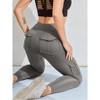 DOMETOUR Women's Elastic Tights Hip-up Bottom-up Pants Pocket Buttons Yoga Pants Yoga Pants - image 4 of 4