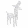 vidaXL Reindeers & Sleigh Christmas Decoration 160 LEDs 51.2" Acrylic - 4 of 4