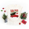 Simply Sage Market Women's Farm Fresh Christmas Trees Truck Short Sleeve Graphic Tee - 3 of 4