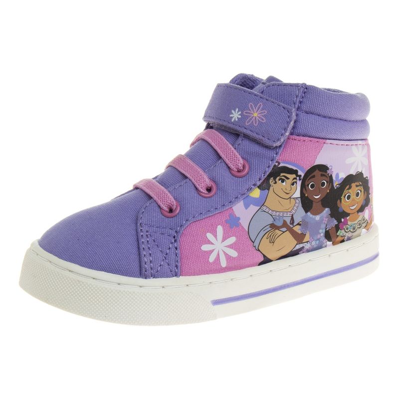 Disney Encanto Mirabel Girls High Top Hook and Loop Sneakers. (Toddler Little Kids), 1 of 9