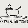 Junior's Design By Humans Halloween cat By SPOODEMOON T-Shirt - 2 of 2