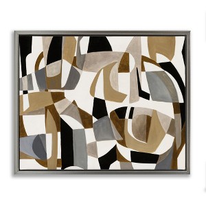 Stupell Industries Brown Overlapping Geometric Shapes, 21" x 17" - 1 of 4