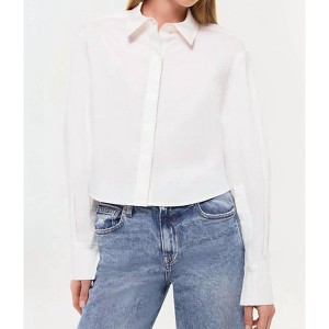 Women's Renata Cropped Button Down Shirt - SIMKHAI - 1 of 4