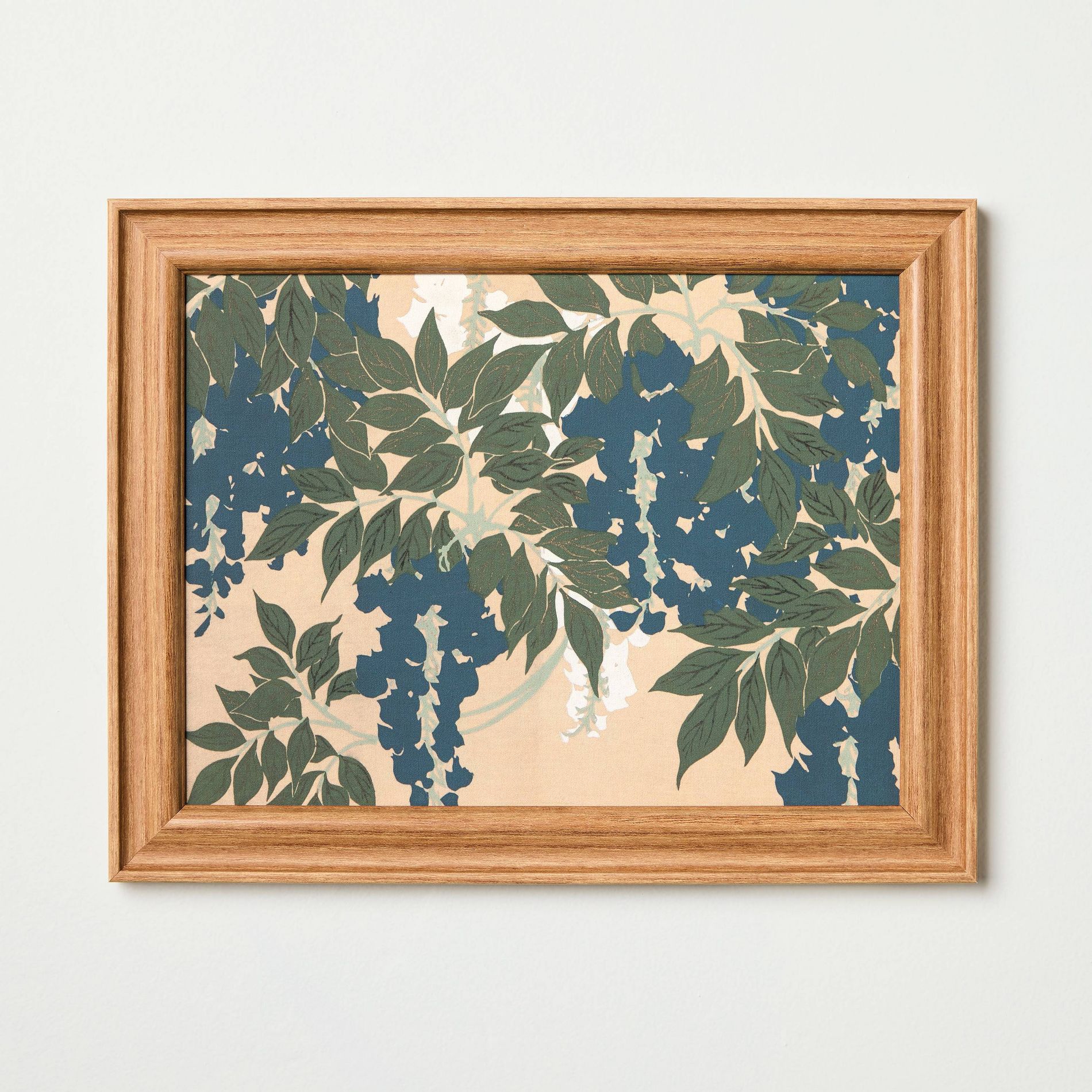 14"x11" Blue and Green Leaves Wall Art - Hearth & Hand™ with Magnolia