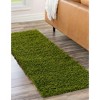 Unique Loom Solid Shag Solid Indoor Woven Area Rug - 3 of 4