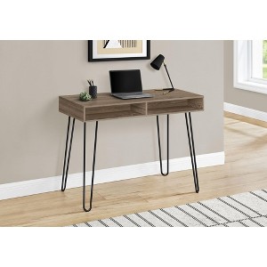 NicBex Home Office Desk Modern Computer Desk with 2 Open Shelves and Metal Hairpin Legs for Office, Study - 1 of 4