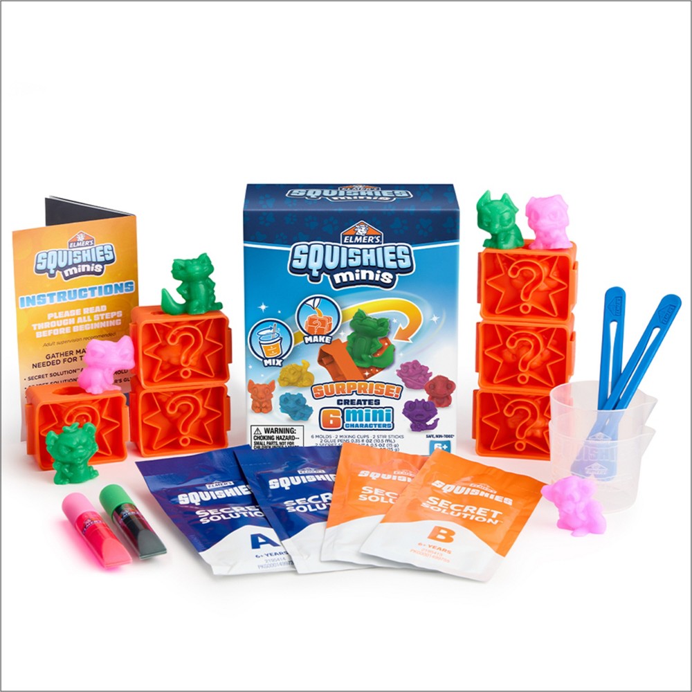 Elmer's 6ct Squishies Mini Character Kit Elmers