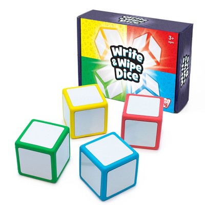 Koplow Games Blank Dice Set with Stickers, 12 per Pack, 6 Packs