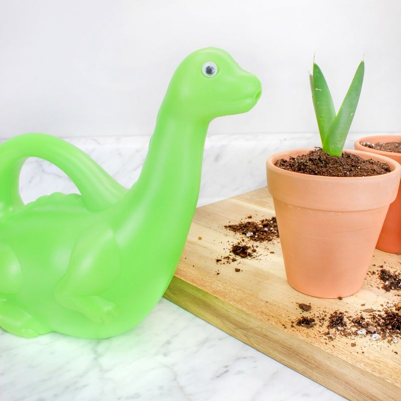 Cornucopia Brands Green Dinosaur Watering Can; Novelty Plastic Waterer Kid-Loved, 2 of 8