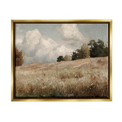 Stupell Industries Classic Nature Field LandscapeFloater Canvas Wall Art