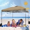 Anybear 10x10FT Khaki Pop Up Canopy Tent with Adjustable Legs - 4 of 4