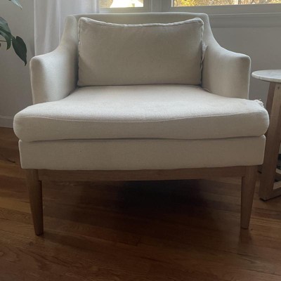 Howell Upholstered Accent Chair With Wood Base Threshold