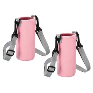 Unique Bargains Neoprene Portable Insulated Adjustable Strap Water Bottle 
Sling Bags 2 Pcs - 1 of 4