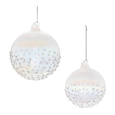 Iridescent Glass Ball Ornament (Set of 12)