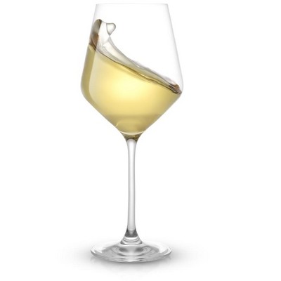 JoyJolt Layla White Wine Glasses - Set of 8 Italian Wine Glasses European Made - 13.5 oz