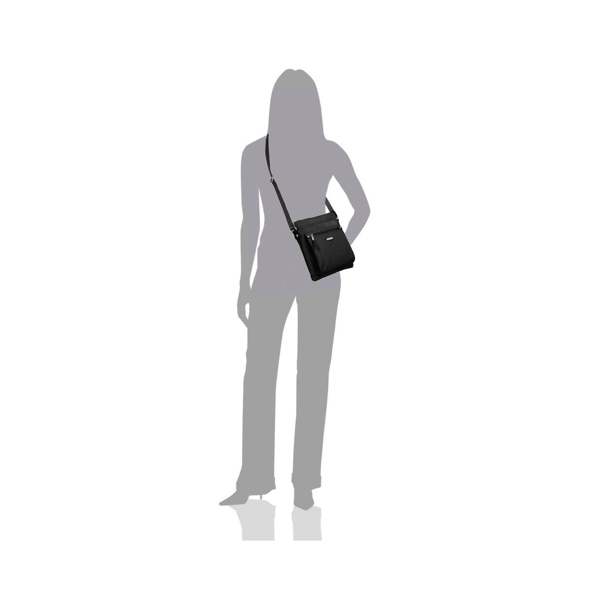 baggallini Women's True Classic Go Bagg Crossbody Bag with RFID Wristlet - thumbnail 4